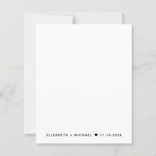 Begroting QR-code bruiloft na uitnodiging van de p (Achterkant)