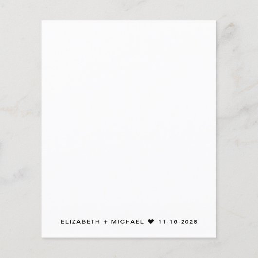 Begroting QR-code bruiloft na uitnodiging van de p (Achterkant)