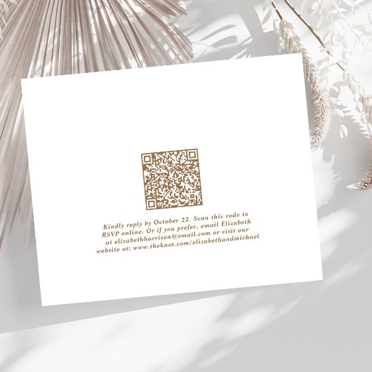 Begroting QR-code bruiloft na uitnodiging van de p