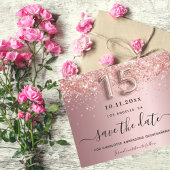 Begroting Quinceanera blush roze behalve datum