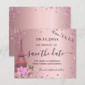 Begroting Quinceanera blush roze paris save the da (Voorkant / Achterkant)