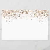 Begroting Quinceanera white gold save the date (Achterkant)