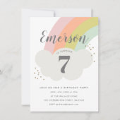 Begroting regenboogkinderen Birthday Party Kaart (Voorkant)