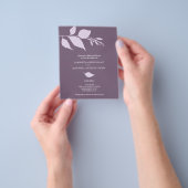 Begroting repetitie Paarse uitnodigingen Flyer (Hand)