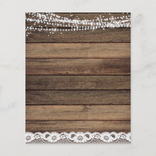 Begroting repetitief diner Rustic Farmhouse Flyer (Achterkant)