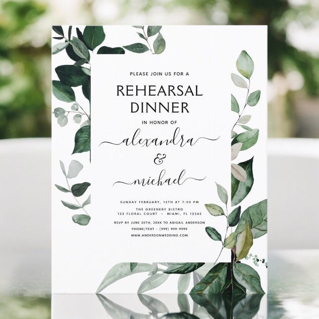 Begroting repetitief Dinner Foliage Greenery Elega (Creator heeft geüpload)