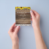 Begroting repetitief voor zonnescherm flyer (Hand)