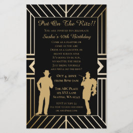 Begroting Roaring 20 gangster van het loopmeisje