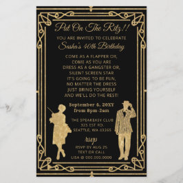 Begroting Roaring 20 gangster van het loopmeisje