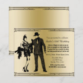 Begroting Roaring 20 gangster van het loopmeisje (Voorkant / Achterkant)