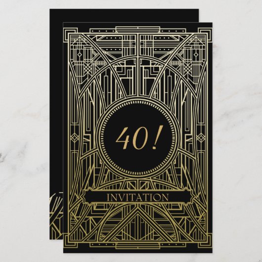 Begroting Roaring 20s art Geweldig (Voorkant / Achterkant)