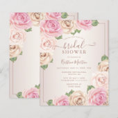 Begroting Roos Waterverf Floral Vrijgezellenfeest  (Voorkant / Achterkant)