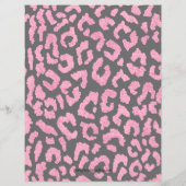 Begroting Roze Black Leopard Birthday-uitnodiginge (Achterkant)