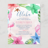 Begroting roze bloemkool doucheuitnodiging voor br flyer (Voorkant)