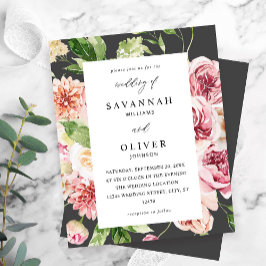 Begroting Roze en Perzische Floral & Greenery Wedd