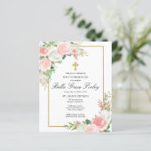 Begroting roze Floral Eerste Gemeenschap (Staand voorkant)