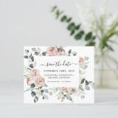 Begroting Roze Floral sparen de Uitnodiging van de (Staand voorkant)
