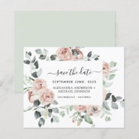 Begroting Roze Floral sparen de Uitnodiging van de