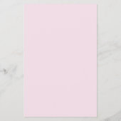 Begroting roze florale elegant baptisme-uitnodigin flyer (Achterkant)