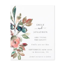 Begroting roze Florals QR-code Weddenschap sparen 