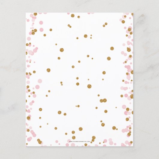 Begroting Roze ijs- partij Birthday-uitnodiging (Achterkant)