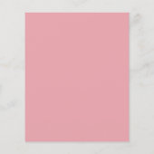 Begroting roze rozen elegante trouwuitnodiging (Achterkant)