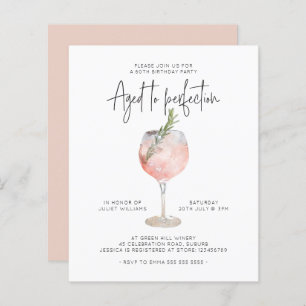 Begroting Roze wijn verouderd tot perfecte 60ste v