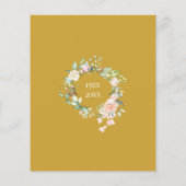 Begroting Rozen Garland 50e Jubileum Uitnodiging (Achterkant)