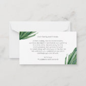 Begroting, rozen over groene achtergrond notitiekaartje (Achterkant)