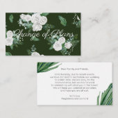 Begroting, rozen over groene achtergrond notitiekaartje (Voorkant / Achterkant)