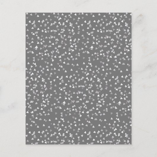 Begroting Rustic 25th Jubileum Hearts Invitation (Achterkant)