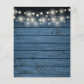 Begroting Rustic 50th Jubileum Greenery Uitnodigin (Achterkant)