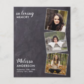 Begroting Rustic Celebration of Life 3 Foto Memori (Voorkant)