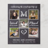 Begroting Rustic Celebration of Life Foto Memorial (Voorkant)