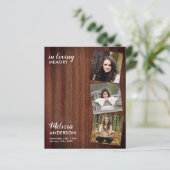 Begroting Rustic Celebration of Life Foto Memorial (Staand voorkant)