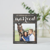 Begroting Rustic Equine Wedding Horse Save the Dat (Staand voorkant)