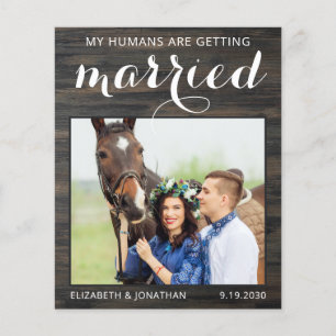 Begroting Rustic Equine Wedding Horse Save the Dat