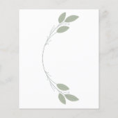 Begroting Rustic Eucalyptus Wedding Invitations Flyer (Achterkant)