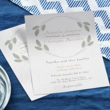 Begroting Rustic Eucalyptus Wedding Invitations