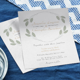 Begroting Rustic Eucalyptus Wedding Invitations Flyer