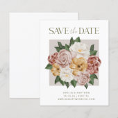 Begroting Rustic Floral Bouquet Elegant sparen de  (Voorkant / Achterkant)