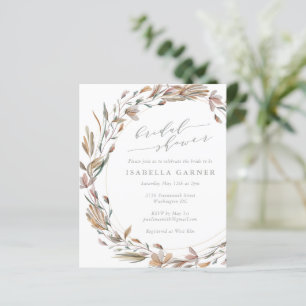 Begroting Rustic Floral Waterverf Vrijgezellenfees