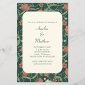 Begroting Rustic Green Floral Wedding Invitation (Voorkant)
