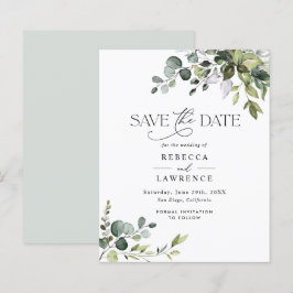 Begroting Rustic Greenery Wedding Save the Date