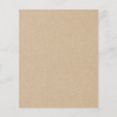 Begroting Rustic Hand-getekende Mountains & Trees  (Achterkant)