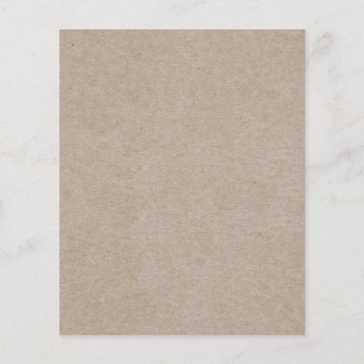 Begroting Rustic Holiday Open House Flyer (Achterkant)