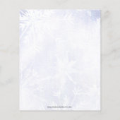 Begroting Rustic Snowflakes Winter Weddenschap (Achterkant)