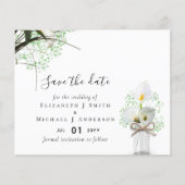 Begroting Rustic White Calla Lilies Wedding Save D (Voorkant)