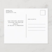 Begroting Rustic Wood bespaart datum foto's bruilo (Achterkant)