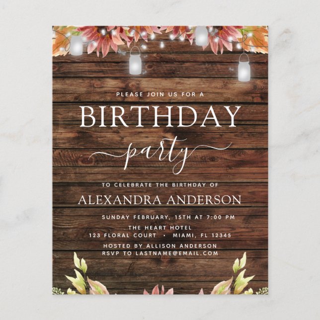 Begroting Rustic Wood herfst zondag (Voorkant)